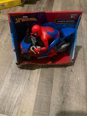 Remote Control Motorcycle Toy - Red & Blue